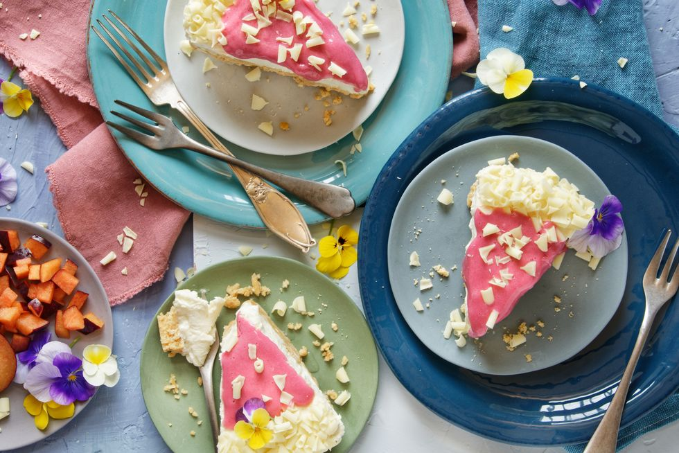 Notre recette de cheesecake aux prunes et chocolat blanc