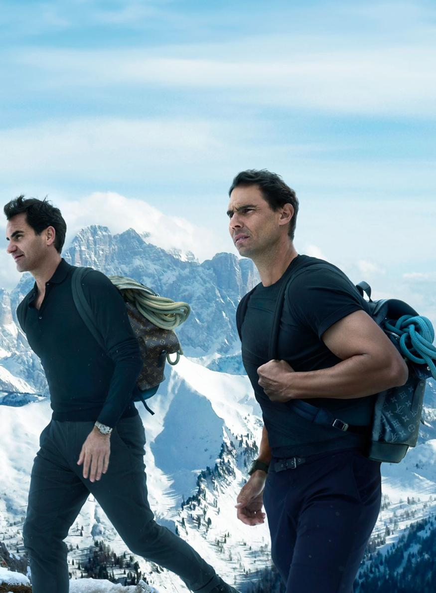 Roger Federer et Rafael Nadal atteignent les sommets pour Louis Vuitton